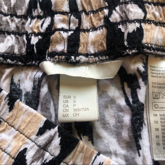 H&M Comfy Aztec Stripes Print Harem Pants Size Small - Picture 7 of 11